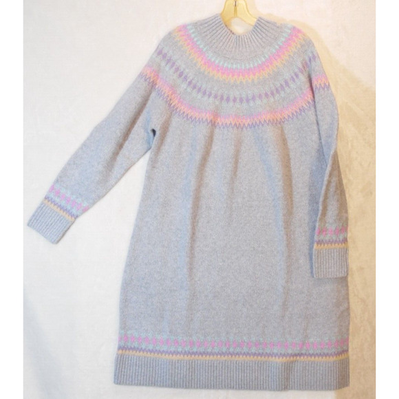 Torrid Dress Womens 2XL Grey Mini Vegan Cashmere Mock‎ Neck Sweater NWT - Picture 2 of 10